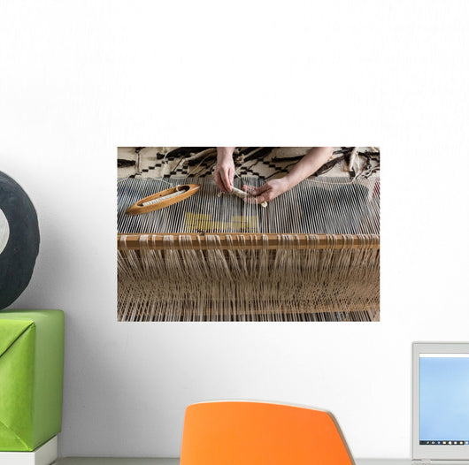 Hungarian homespun weaving. Wall Mural