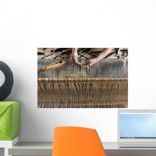 Hungarian homespun weaving. Wall Mural