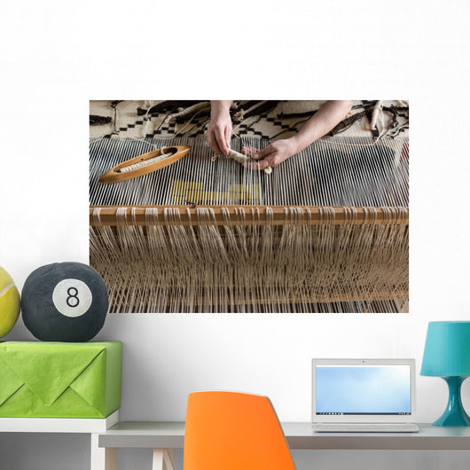 Hungarian homespun weaving. Wall Mural