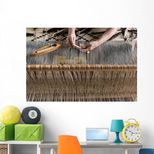 Hungarian homespun weaving. Wall Mural