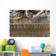 Hungarian homespun weaving. Wall Mural
