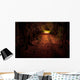 Mystery path throw the woods Wall Mural