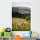 Early Morning Light Wildflower Meadow Olympic Mountains  Wall Mural