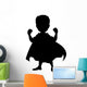 superhero silhouette for you design Wall Decal