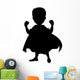 superhero silhouette for you design Wall Decal