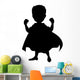superhero silhouette for you design Wall Decal