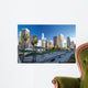 Los Angeles downtown buildings skyline highway traffic Wall Mural