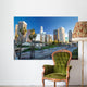 Los Angeles downtown buildings skyline highway traffic Wall Mural