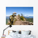 Pavillion atop of Machu Picchu Mountain peak Wall Mural