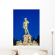 David statue at Michelangelo square in Florence Italy Wall Mural