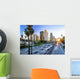 Los Angeles downtown buildings skyline highway traffic Wall Mural