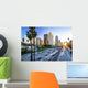 Los Angeles downtown buildings skyline highway traffic Wall Mural