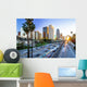 Los Angeles downtown buildings skyline highway traffic Wall Mural
