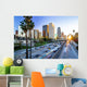Los Angeles downtown buildings skyline highway traffic Wall Mural
