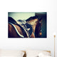 Saddled Horse Wall Mural
