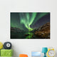 Incredible Aurora Borealis over night sky in Arctic Wall Mural