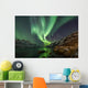 Incredible Aurora Borealis over night sky in Arctic Wall Mural