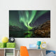 Incredible Aurora Borealis over night sky in Arctic Wall Mural