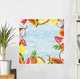 Watercolor Summer Fruits Frame Wall Decal
