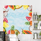 watercolor summer fruits frame Wall Mural