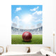 Cricket Stadium And Ball Wall Mural