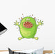 Scaring cartoon monster Wall Decal
