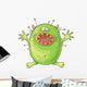 Scaring cartoon monster Wall Decal