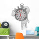 Man and stopwatch Wall Decal