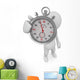 Man and stopwatch Wall Decal
