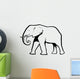 Elephant Outline Wall Decal