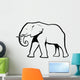 Elephant Outline Wall Decal