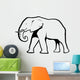 Elephant Outline Wall Decal
