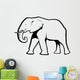 Elephant Outline Wall Decal