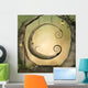 Enchanted swing in the forest Wall Mural