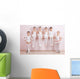 Six Little Ballerinas Wall Decal