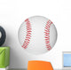 red laced softball Wall Decal