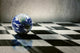 World Earth On A Chessboard Isolated On Grey Wall Background Wall Decal