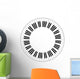 round piano keys Wall Decal