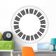 round piano keys Wall Decal