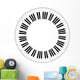 round piano keys Wall Decal