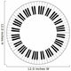 round piano keys Wall Decal