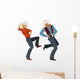 Couple dancing country-western Wall Decal
