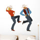 Couple dancing country-western Wall Decal