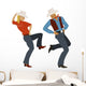 Couple dancing country-western Wall Decal