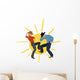 Cowboys dancing with a sun on the background Wall Decal