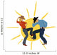 Cowboys dancing with a sun on the background Wall Decal