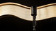 Vintage Retro Microphone On The Black Background With Light Wave Wall Decal