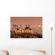 The Griffith Observatory and Los Angeles city skyline at twiligh Wall Mural