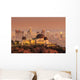 The Griffith Observatory and Los Angeles city skyline at twiligh Wall Mural