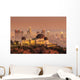 The Griffith Observatory and Los Angeles city skyline at twiligh Wall Mural